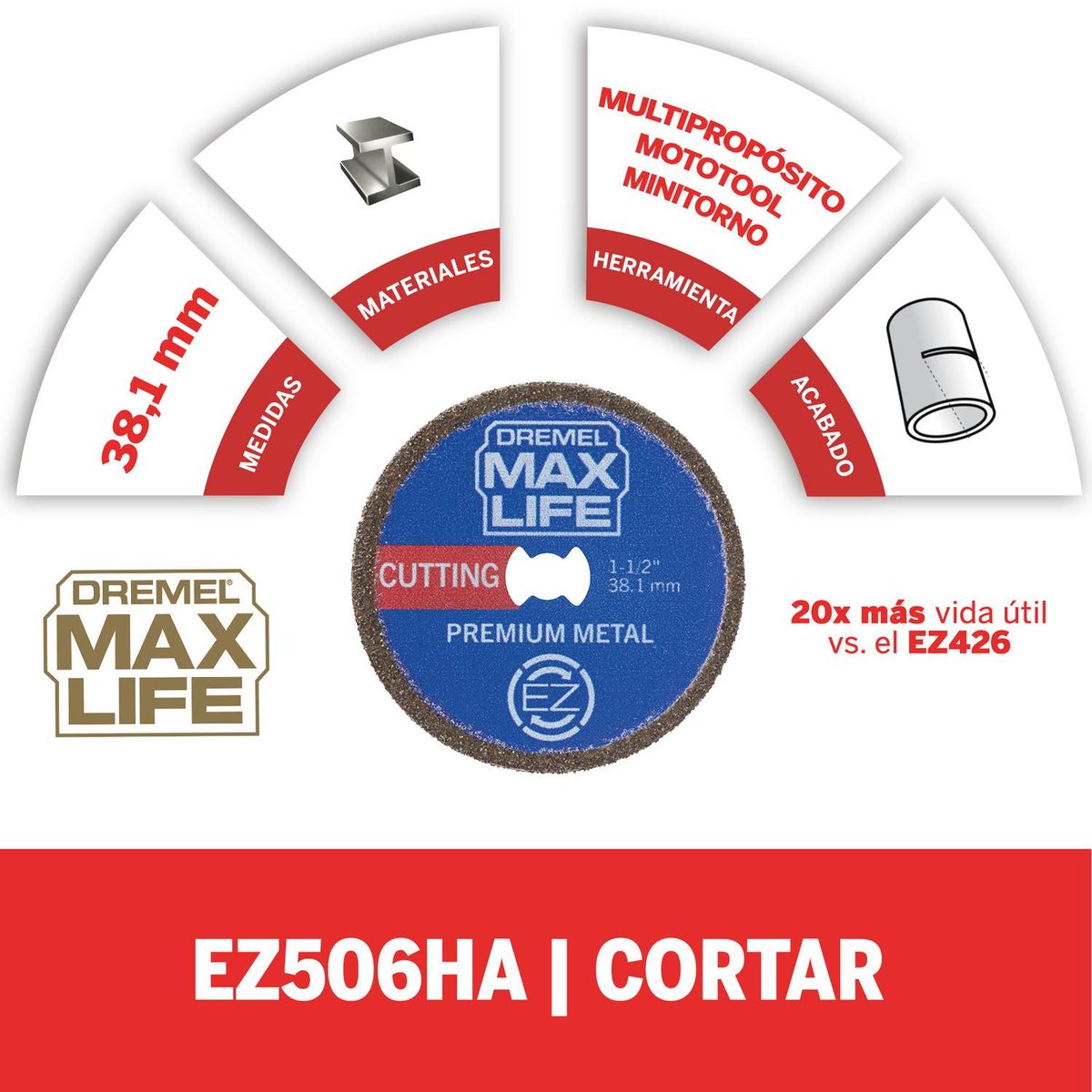 DREMEL - Disco de corte metal