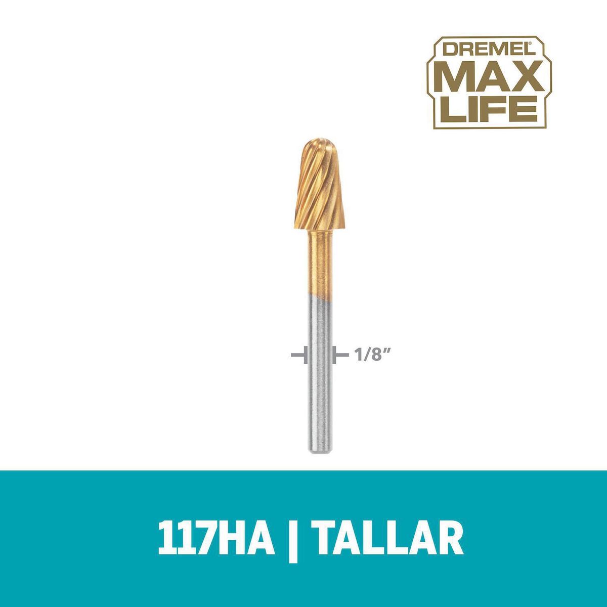 DREMEL - Fresa titanio punta redonda