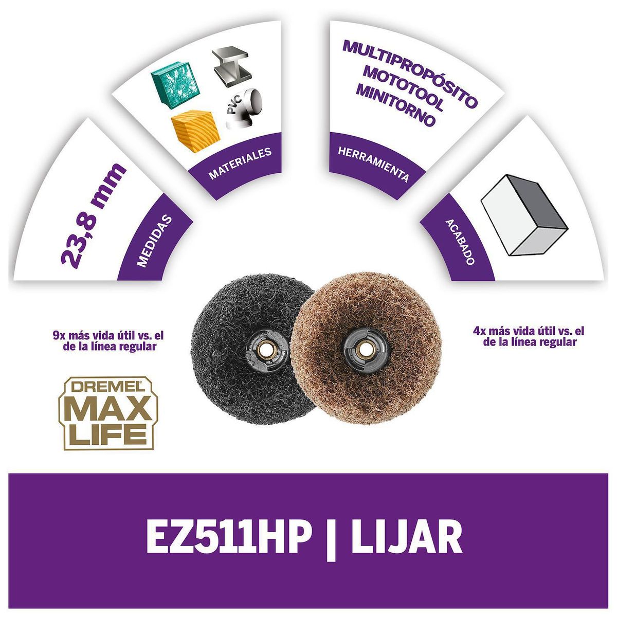 DREMEL - Esponja para pulir