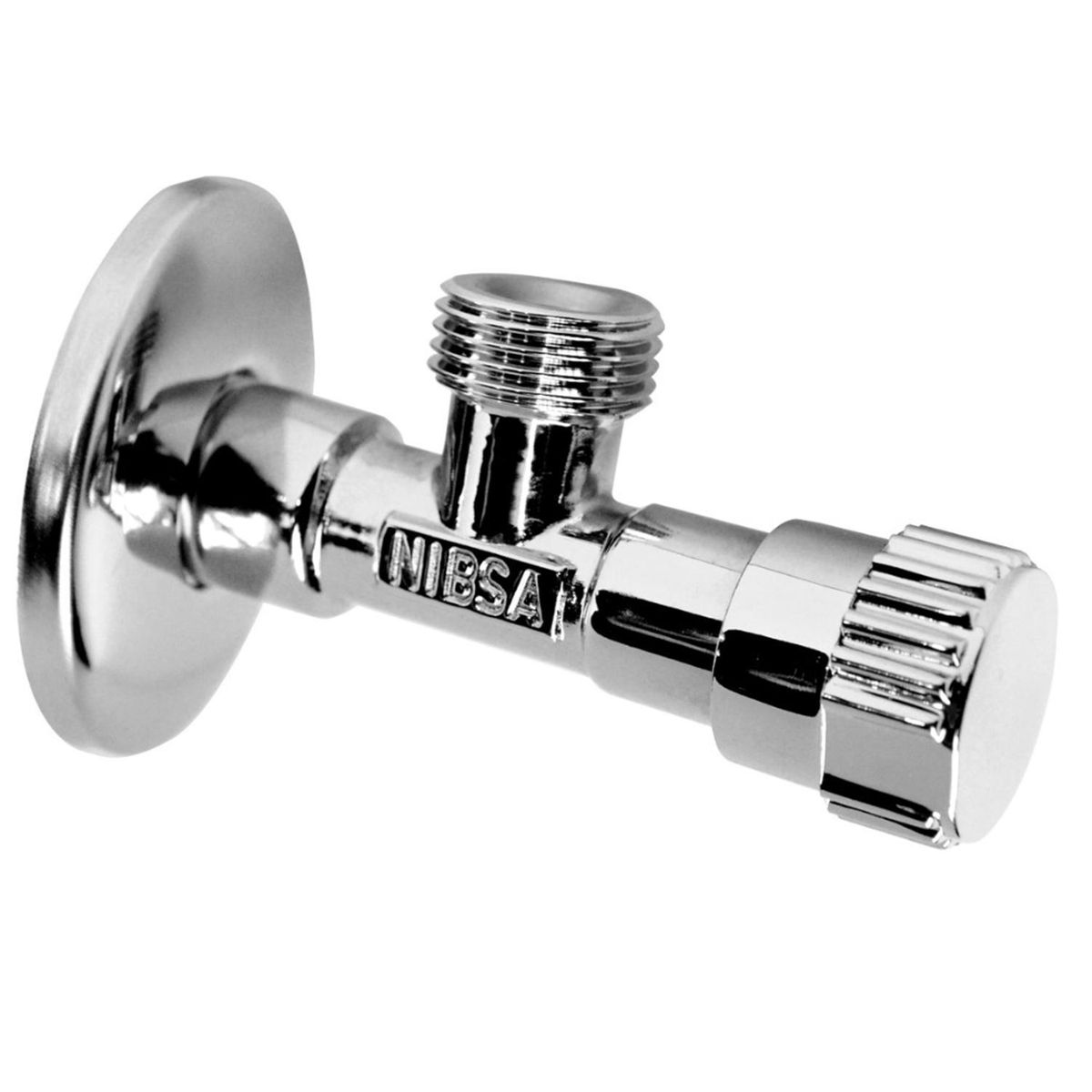 NIBSA - Llave angular he 1/2" con flexible HI 15/16" x HI 1/2" 30 cm