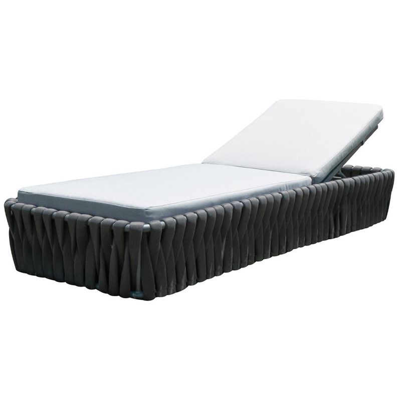 HOGA - Reposera Capri Poliéster Gris Dark