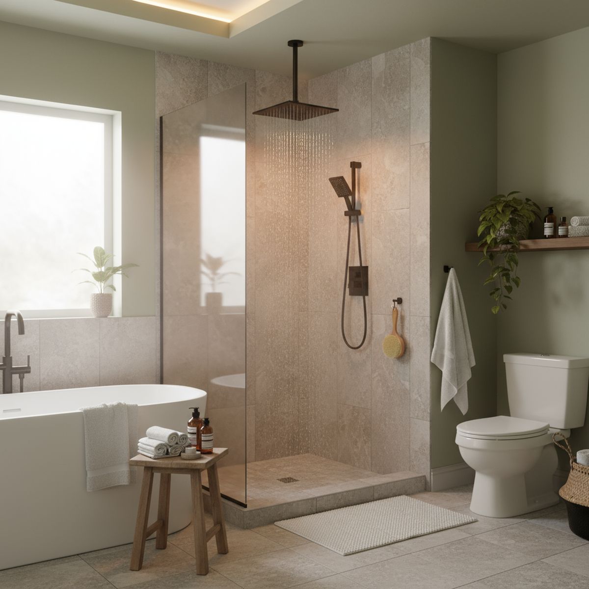 KLIPEN - Brazo ducha a cielo, salida 1/2"