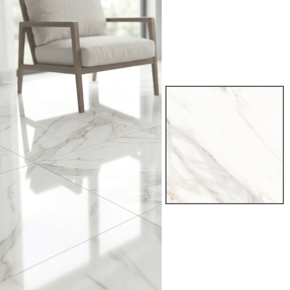 CRISTOFOLETTI - Cerámica 45x45 cm Havana Blanco 2.25 m2