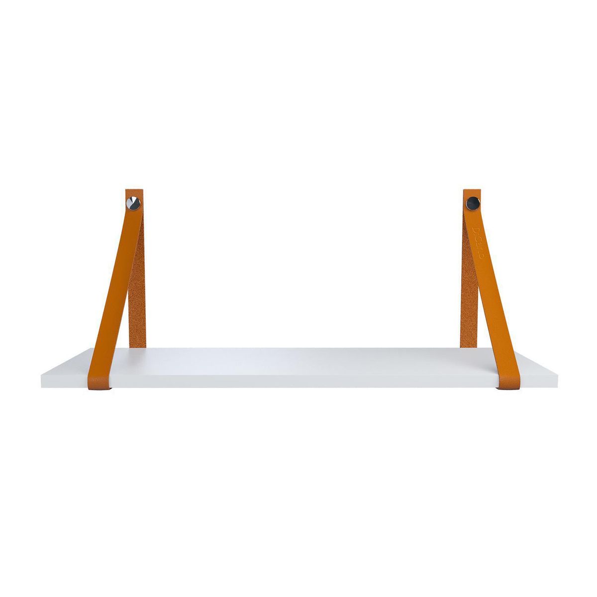 VEKKAHOME - Repisa Couro 1 Nivel(es) 60x24x20 cm Blanco/Caramelo