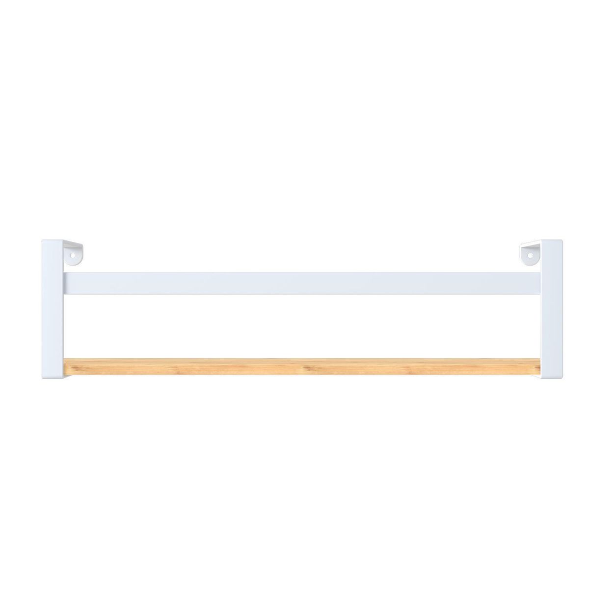 VEKKAHOME - Repisa  1 Nivel(es) 45x12x10 cm Blanco/Café