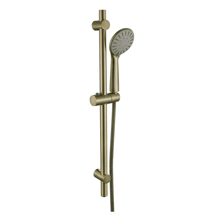 Set barra ducha, flex, fono, soporte antique bronze