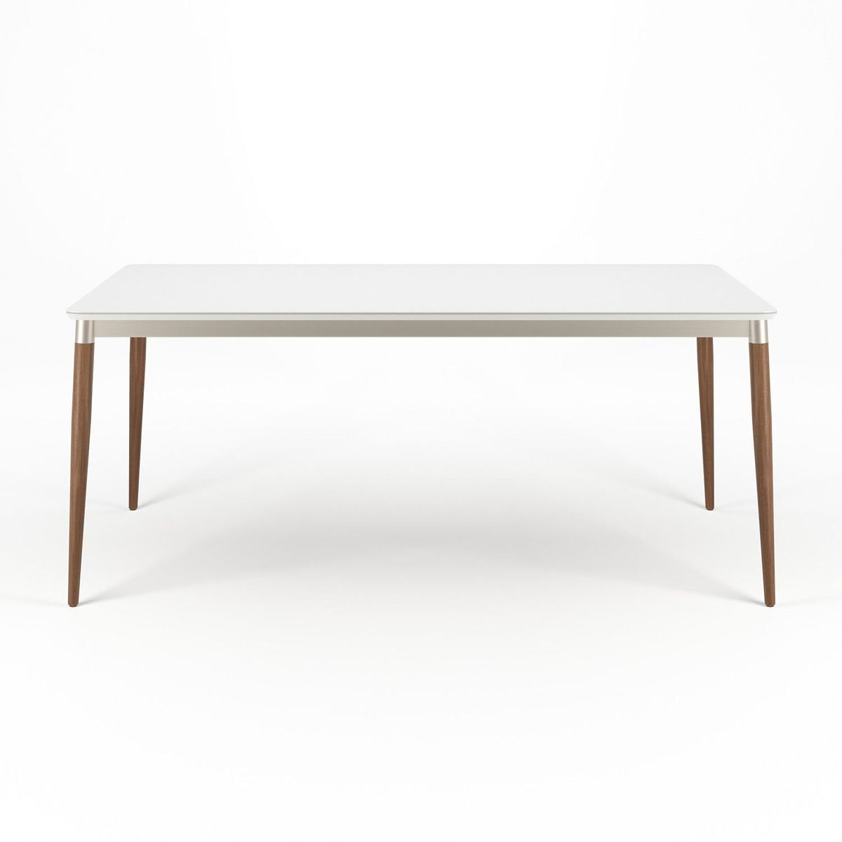 DECOCASA - Juego de Comedor Loren 6 Sillas Mesa Rectangular 90x76,5x184 cm Blanco