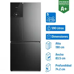 FENSA - Refrigerador Multidoor No Frost 590 Litros Negro IM8B