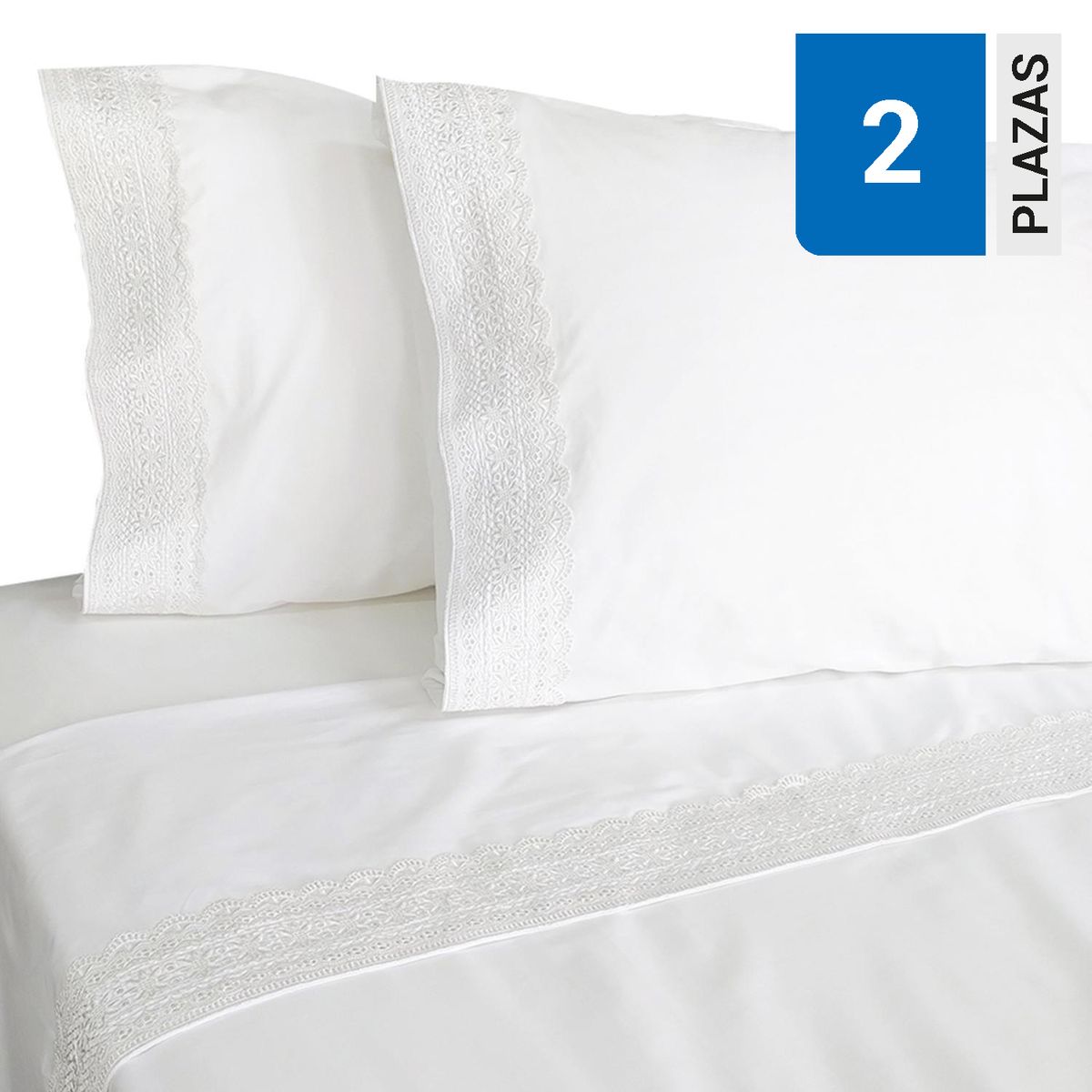 ILLUSIONS - Sábana Broderie 180 Hilos