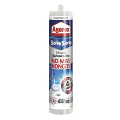 AGOREX - Silicona baño sano transparente 300ml