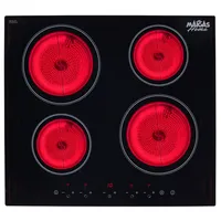 Encimera Inducción 4 Platos Negro CEI04