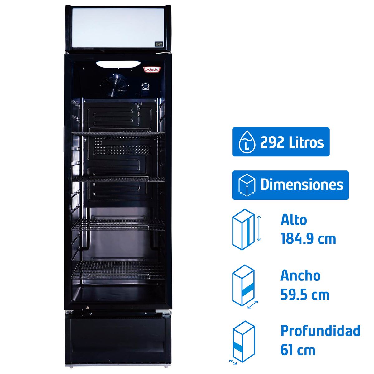 MAIGAS - Visicooler 292 l.  negro