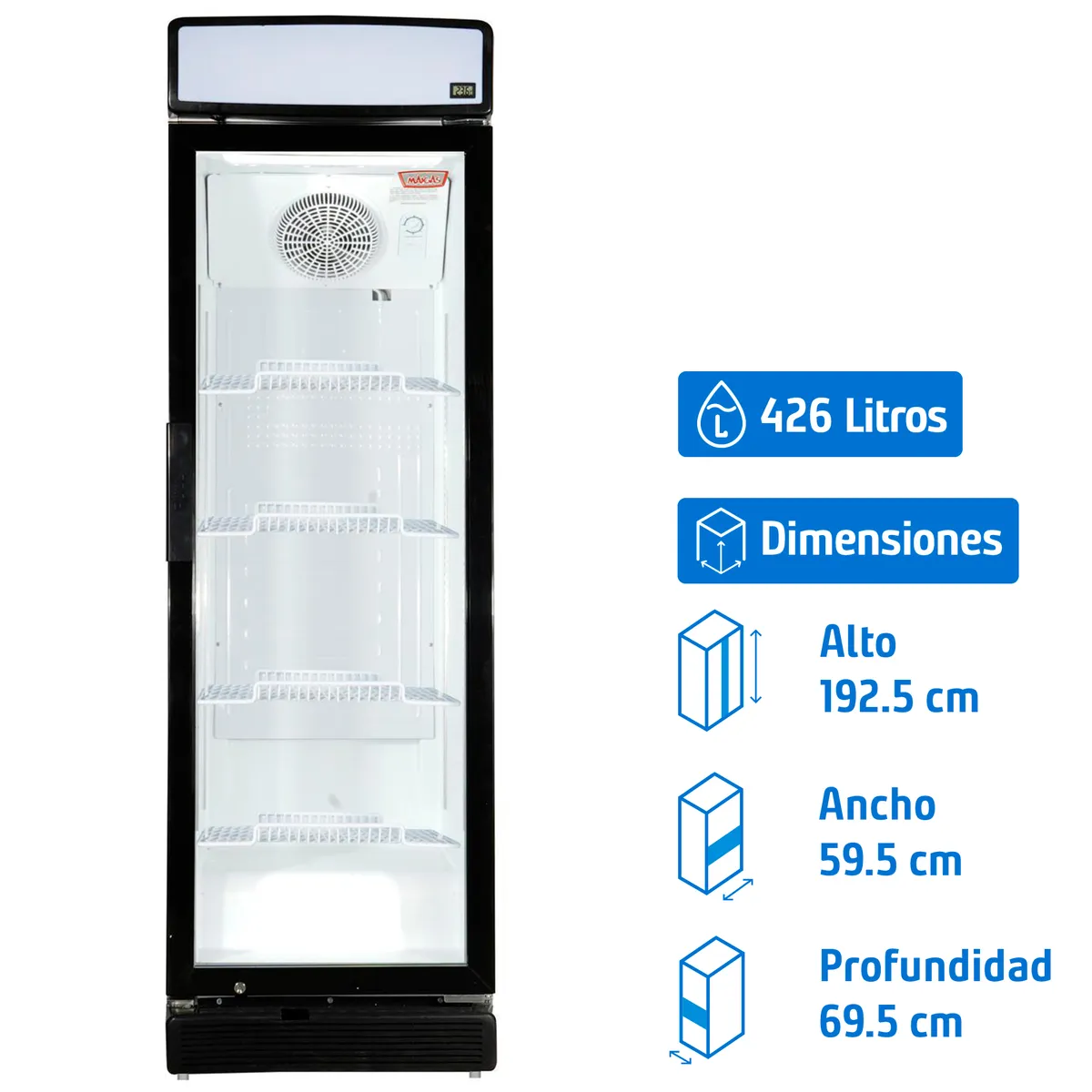 MAIGAS - Visicooler 426 l.  blanco