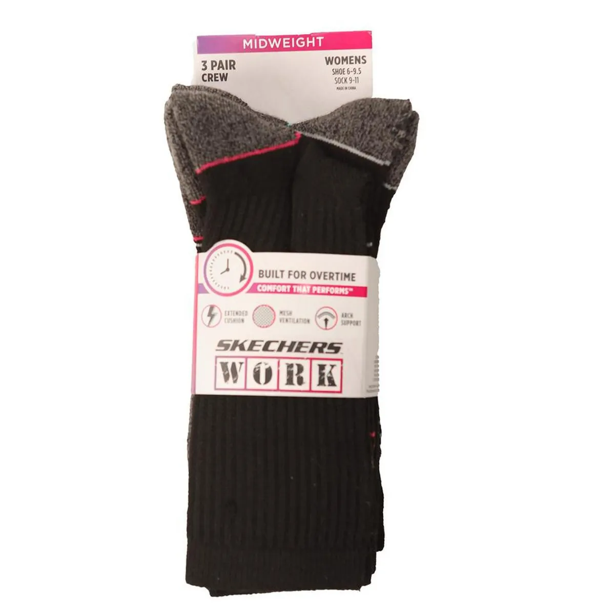 SKECHERS WORK - Pack 3 calcetines técnicos Mujer