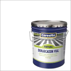 CERESITA - Pintura de alto tráfico contrastante 1 gl blanco
