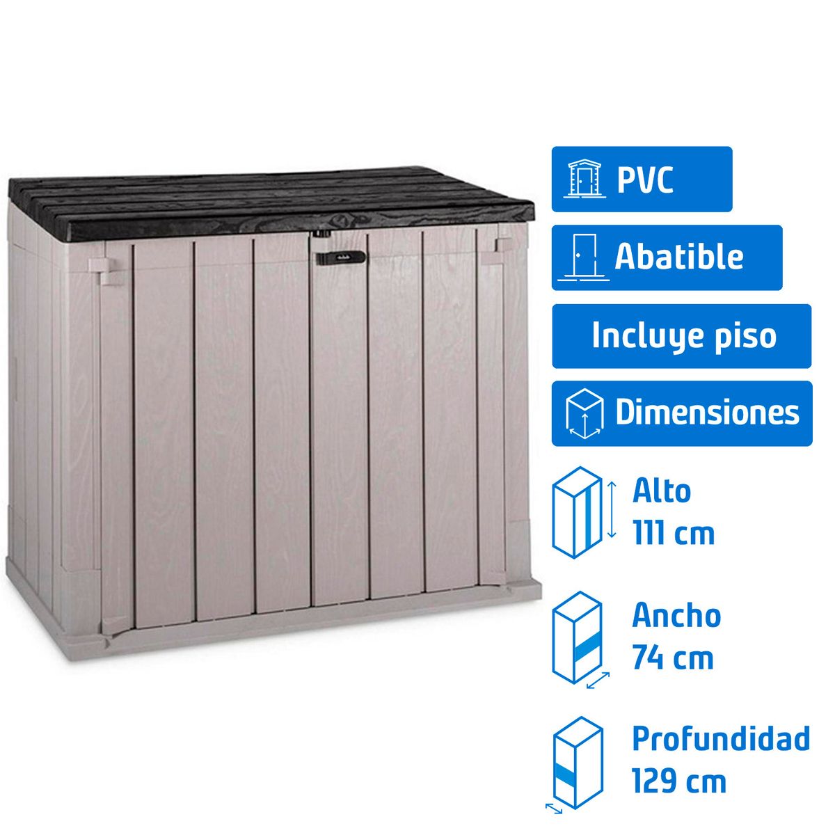 IMPORTADORA USA - Bodega jardín italiana 129x74x111cm