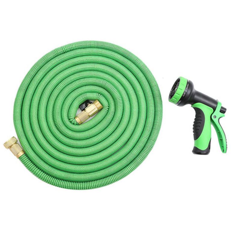 Manguera retráctil expandible jardín 15 mts. Verde