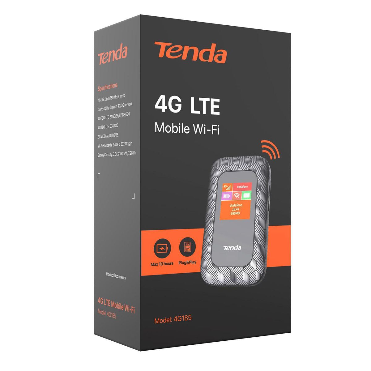 TENDA - Router Wifi portátil 4G LTE 4G185