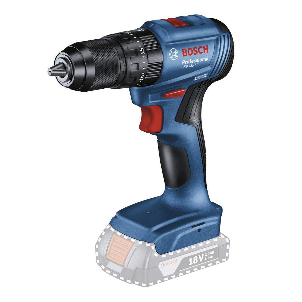 BOSCH - Taladro Percutor Inalámbrico 13 mm 18 V sin Cargador Ni Batería
