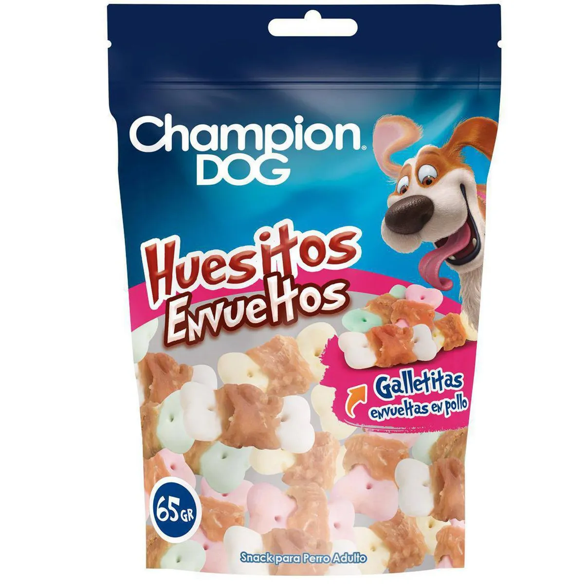 CHAMPION DOG - Snack huesitos envueltos 65 g
