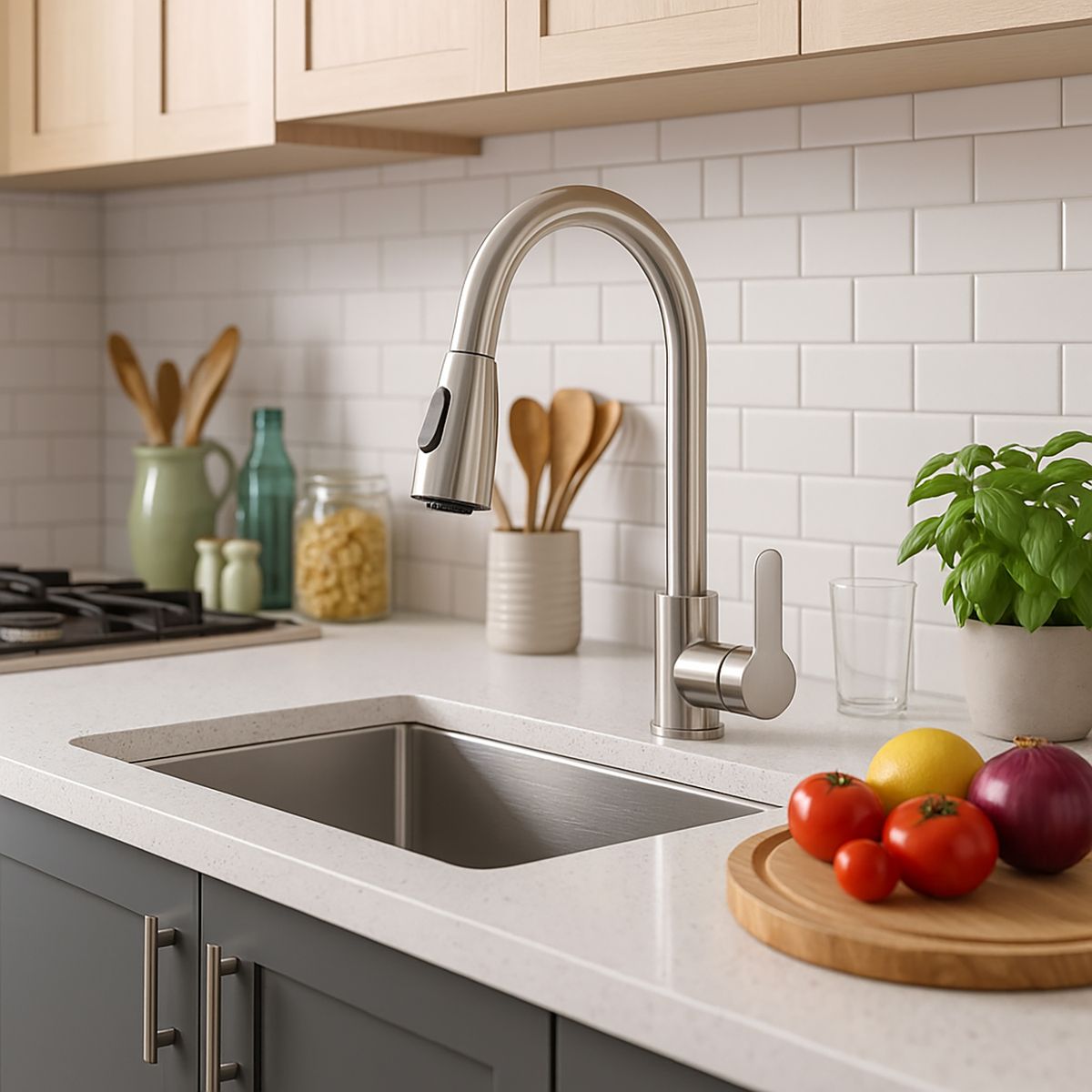 STRETTO - Monomando Lavaplatos Veletri Cromo