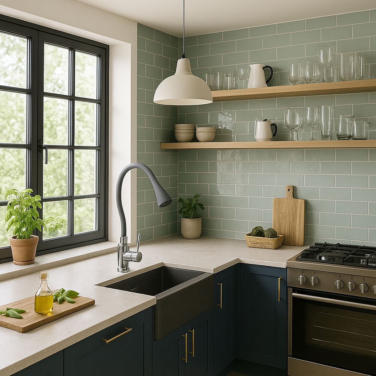 STRETTO - Monomando Lavaplatos Oregon Flex. Duo Gris