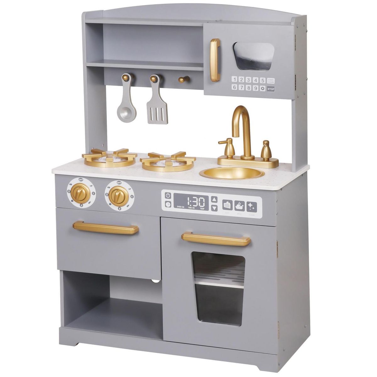 KIDSCOOL - Casita de juegos gris con accesorios