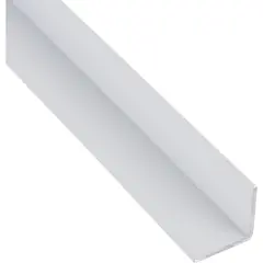 SUPERFIL - Ángulo Aluminio Blanco 50x50x1,5 mm 3 Metros para Acabado Estructural