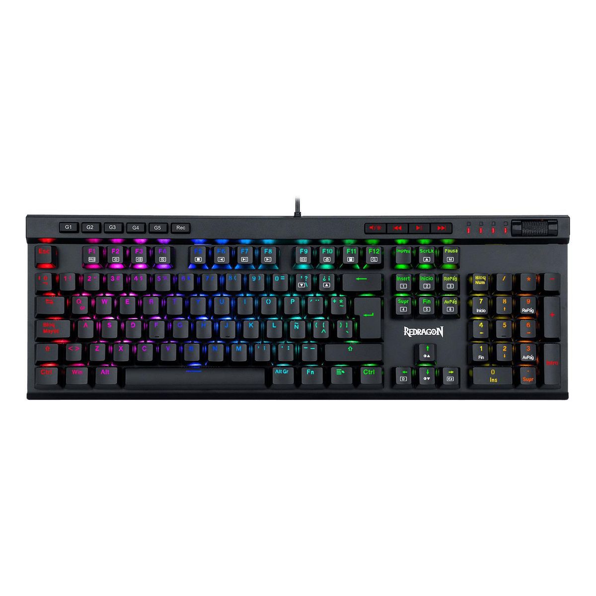 REDRAGON - Teclado gamer mecánico Vata Pro K580RGB -PRO