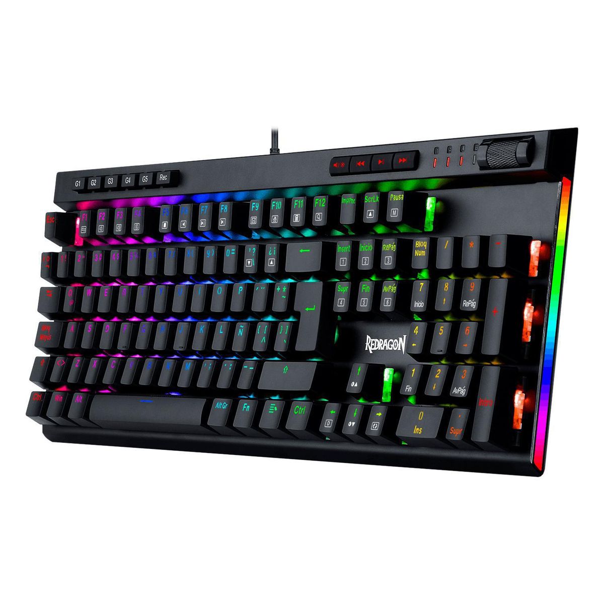 REDRAGON - Teclado gamer mecánico Vata Pro K580RGB -PRO