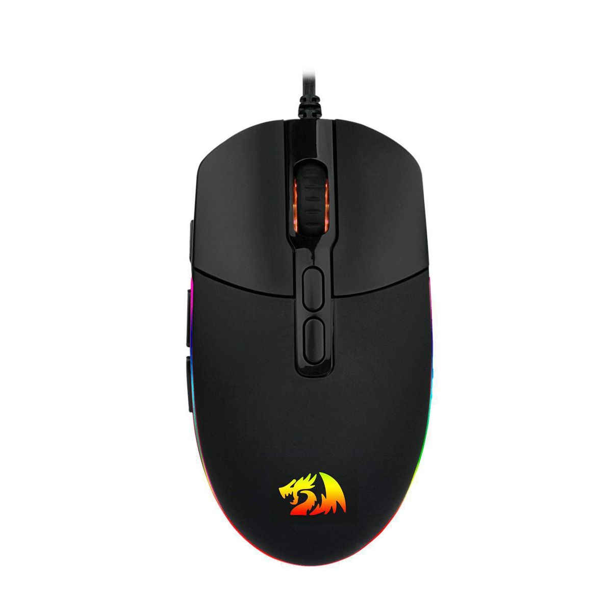 REDRAGON - Mouse gamer RGB Invader M719 negro