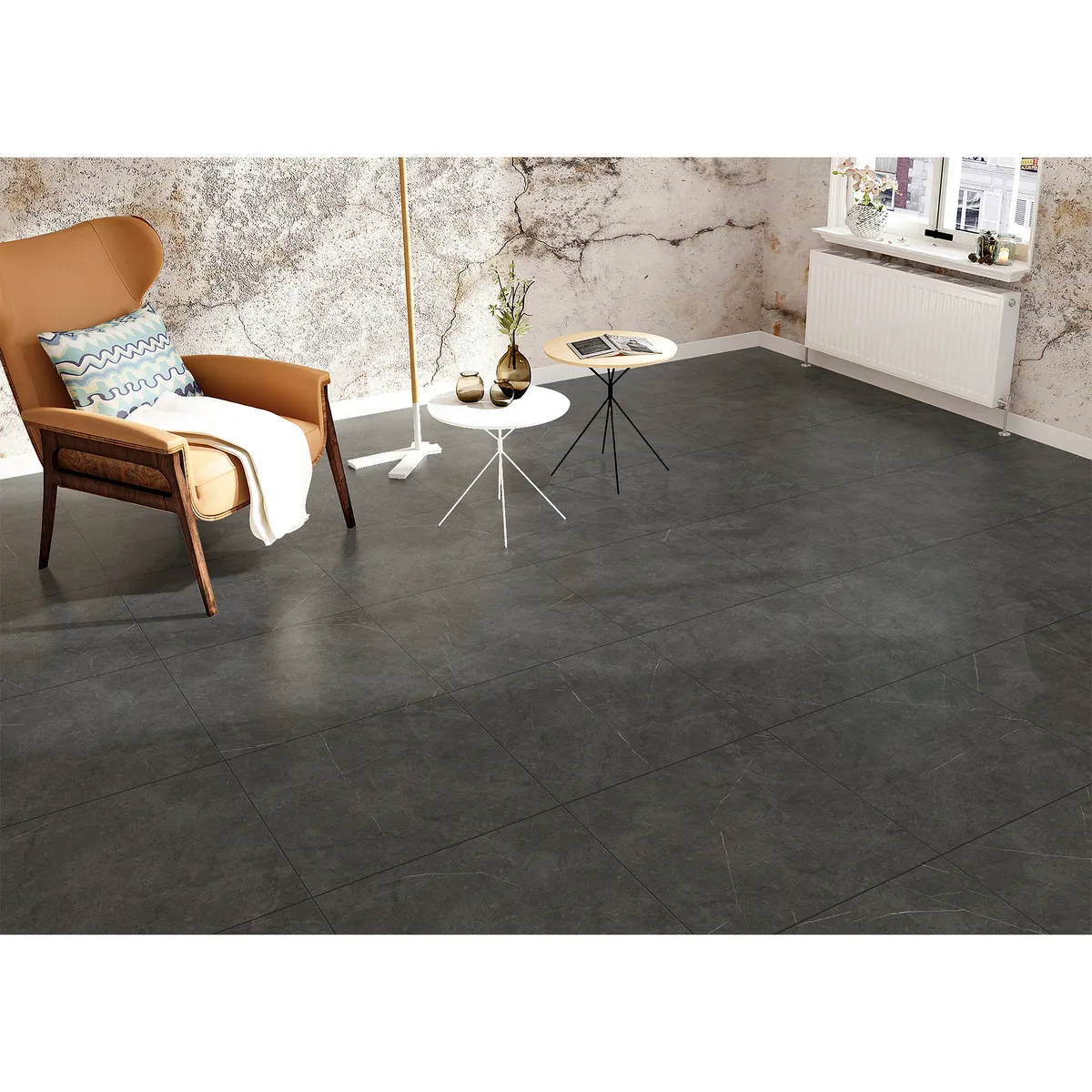 KLIPEN - Porcelanato 60x60 cm Prestige Mármol Mate Gris 1.44 m2