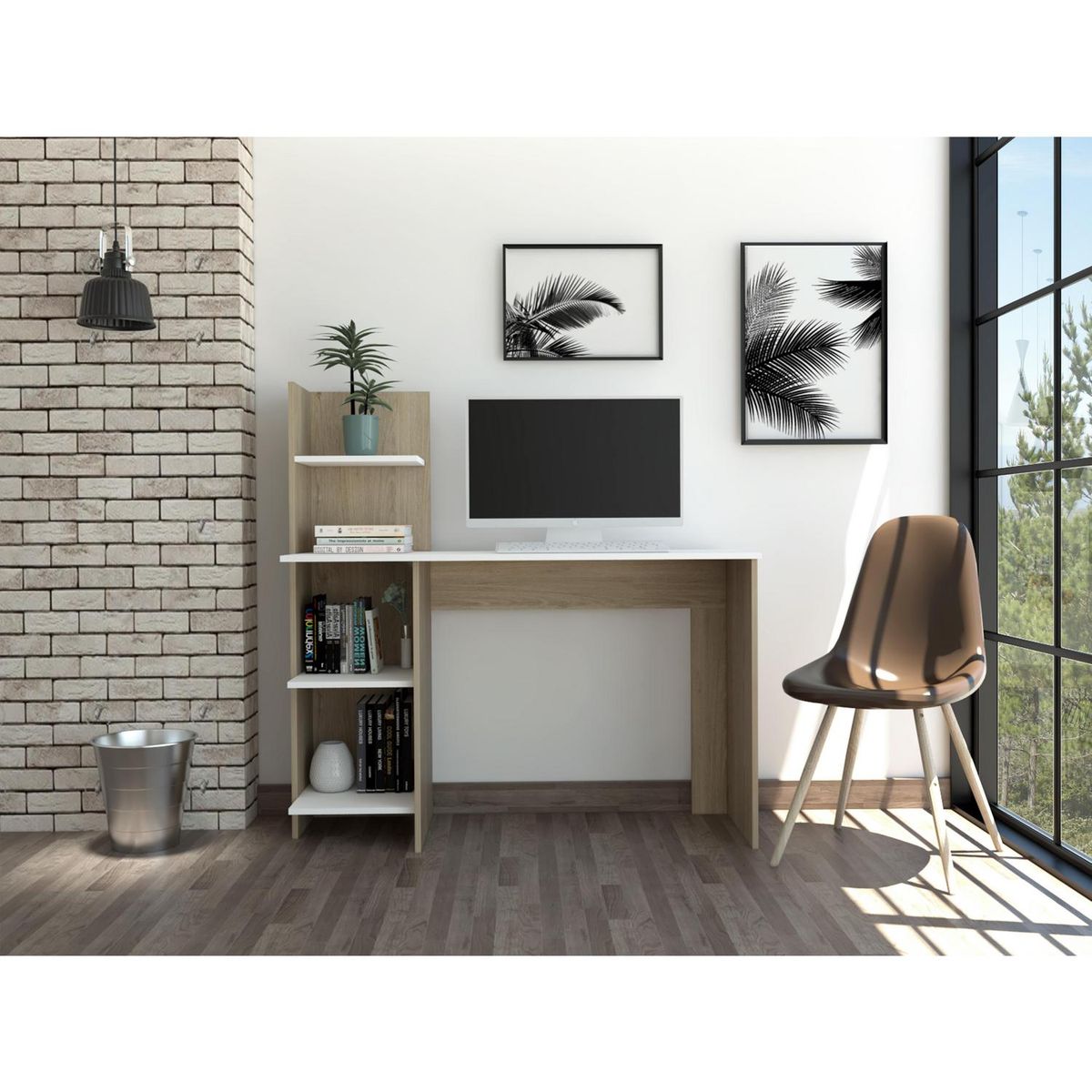 TUHOME - Escritorio 120 vilna rovere blanco