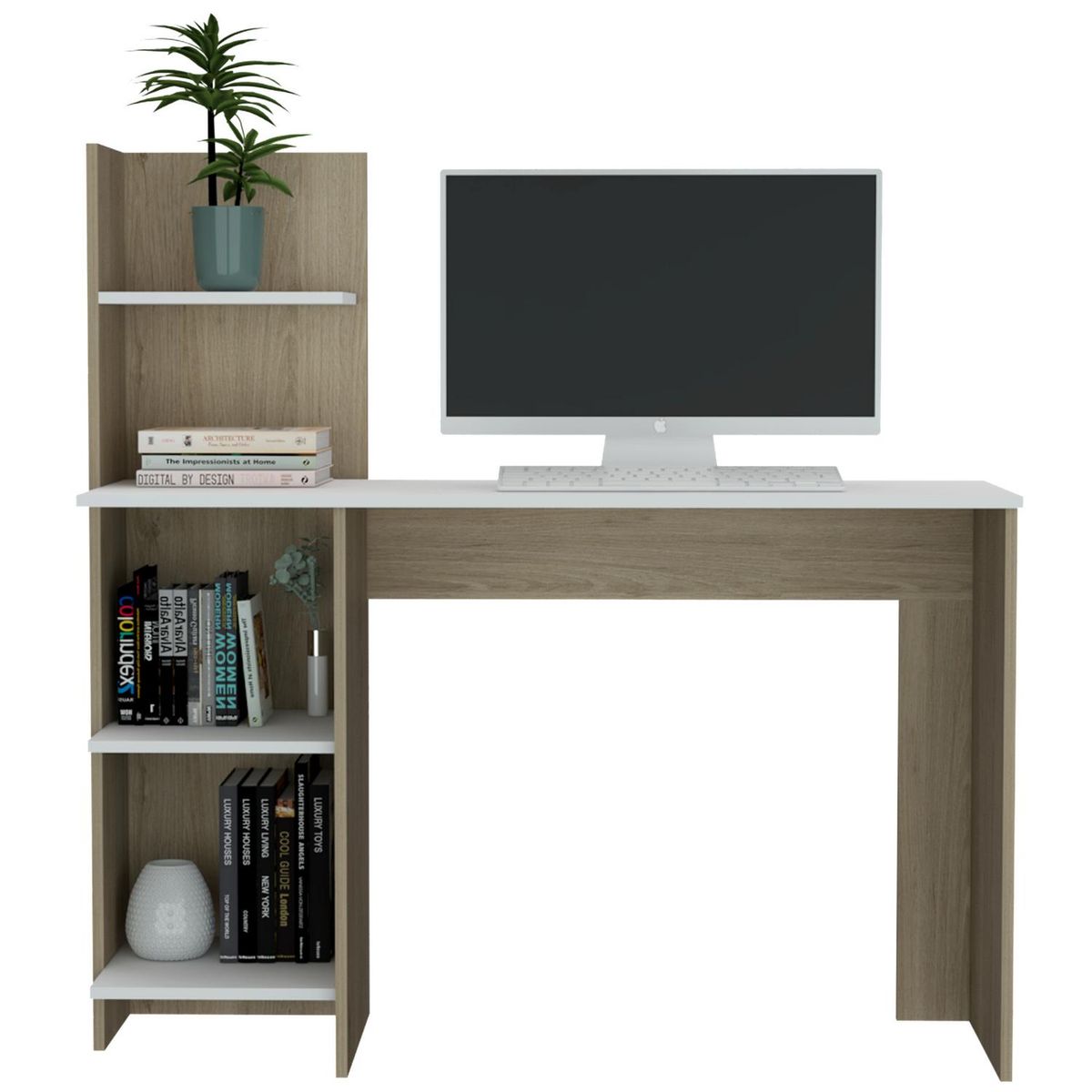 TUHOME - Escritorio 120 vilna rovere blanco