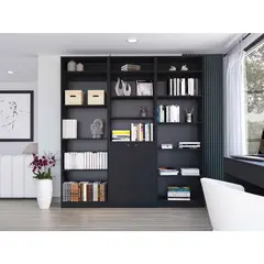 TUHOME - Combo 3 estante + 3 complemento wengue