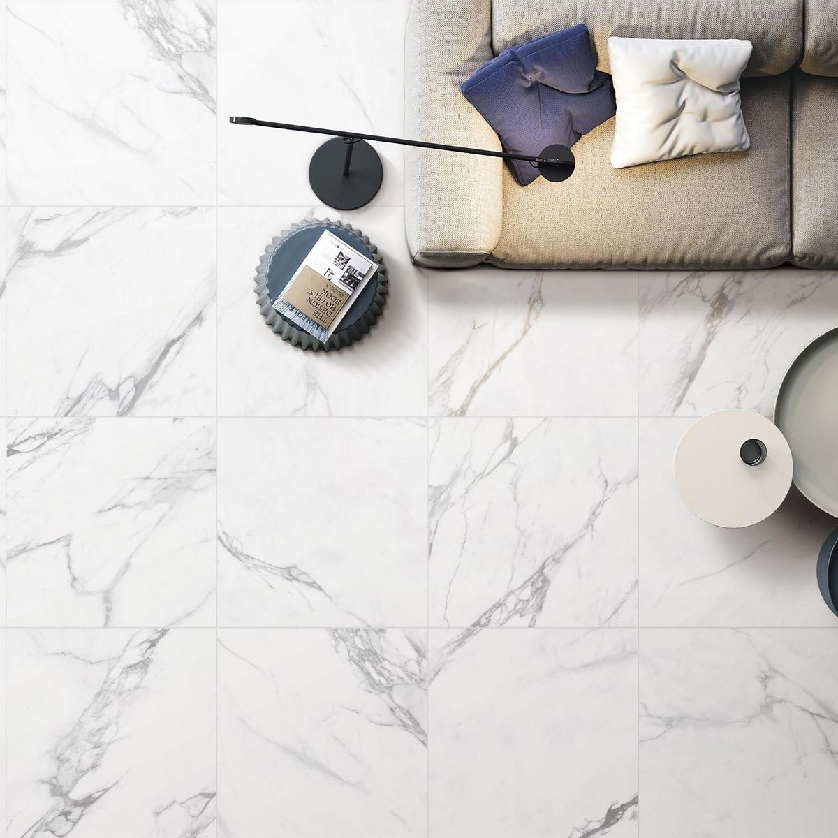 KLIPEN - Porcelanato 60x60 cm Prestige Mármol Mate Blanco 1.44 m2