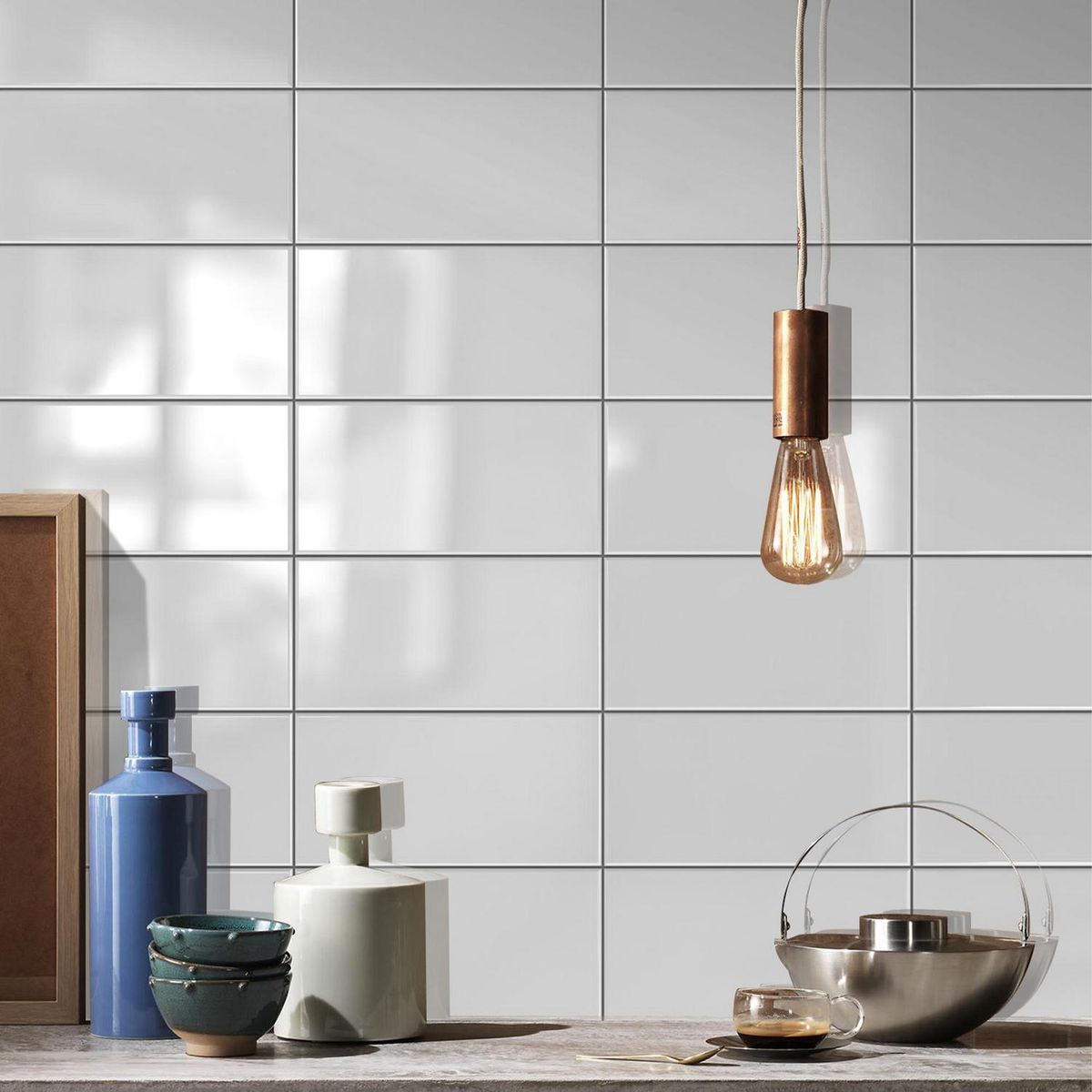 KLIPEN - Cerámica 10x20 cm Ice Blanco 1.4 m2