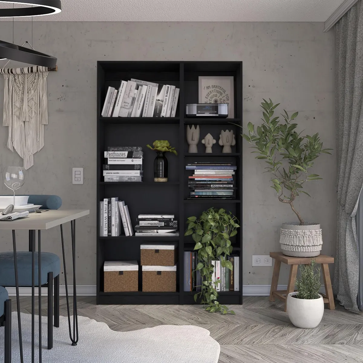 TUHOME - Combo estante 62cm + estante 45cm wengue