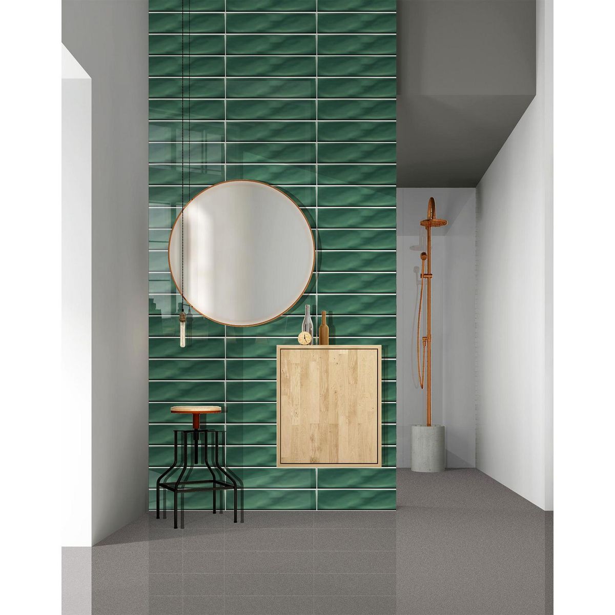 KLIPEN - Cerámica 6.8x28 cm Ice Craft Verde 1 m2