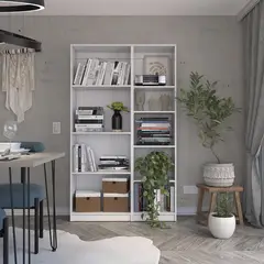 TUHOME - Combo estante 62cm + estante 45cm blanco