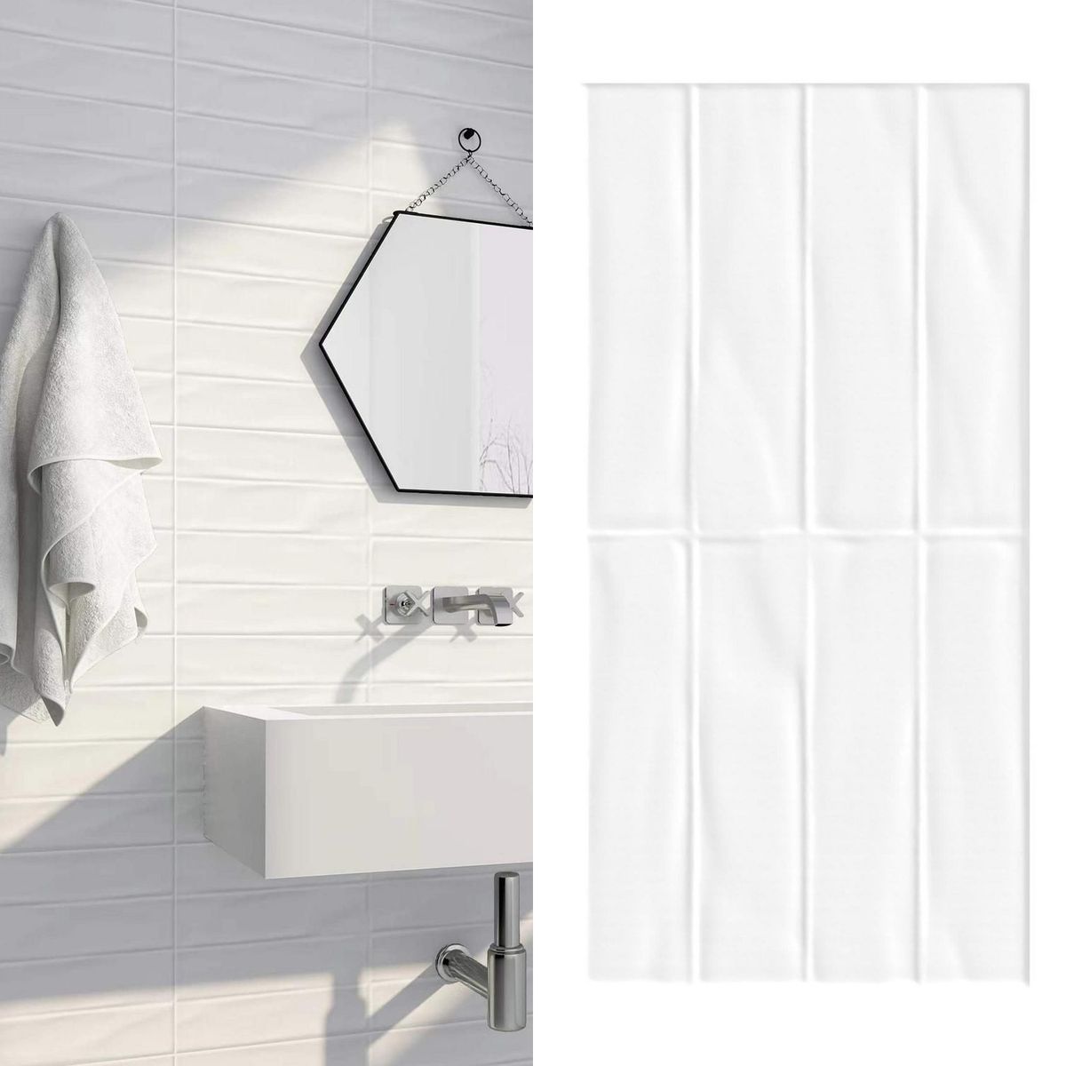 KLIPEN - Cerámica Muro 30X60 Ice Deco Artesanal Brillante 1.44 M2