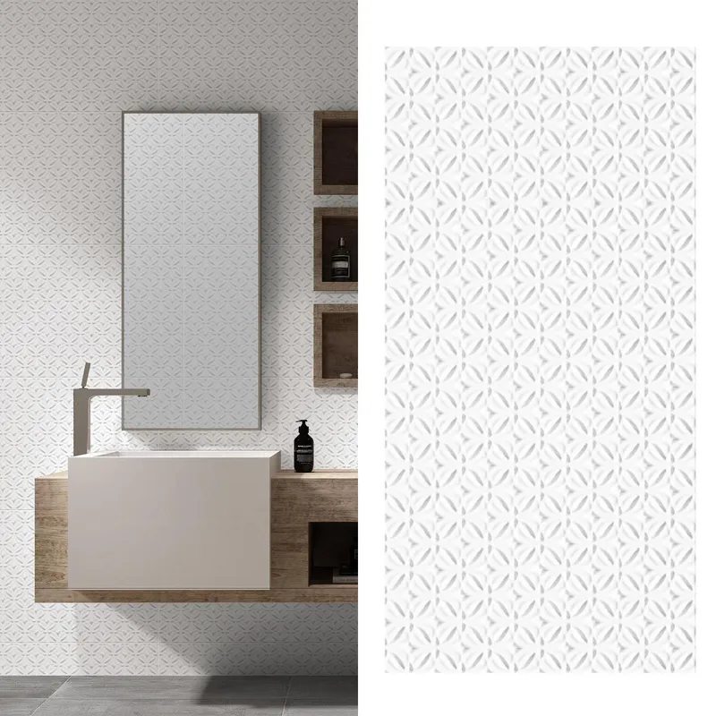 KLIPEN - Cerámica 30x60 cm Ice Deco Blanco 1.44 m2