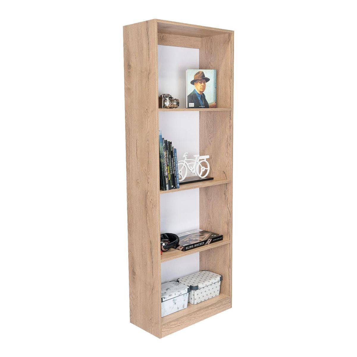 TUHOME - Combo estante 62cm + estante 45cm blanco macadamia