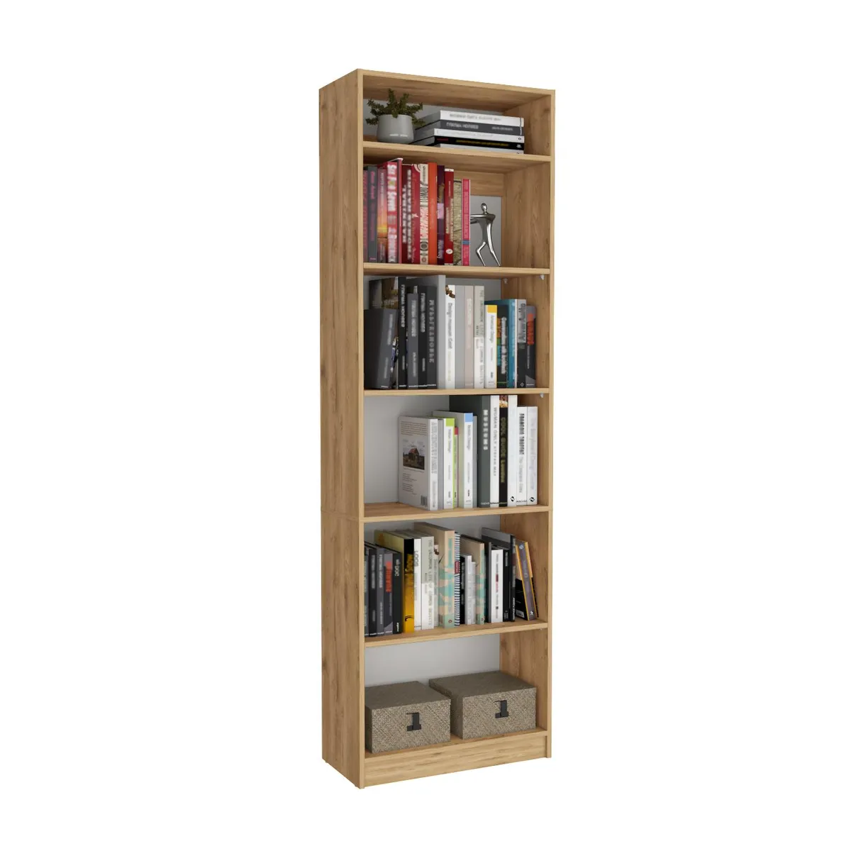 TUHOME - Combo estante 5 repisas + complemento macadamia