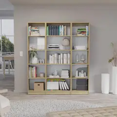 TUHOME - Combo 2 estantes 45cm + estante 62cm macadamia