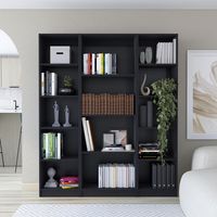 Combo 2 estantes 45cm + estante 4 repisas wengue