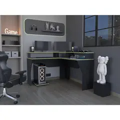 TUHOME - Escritorio gamer guma wengue