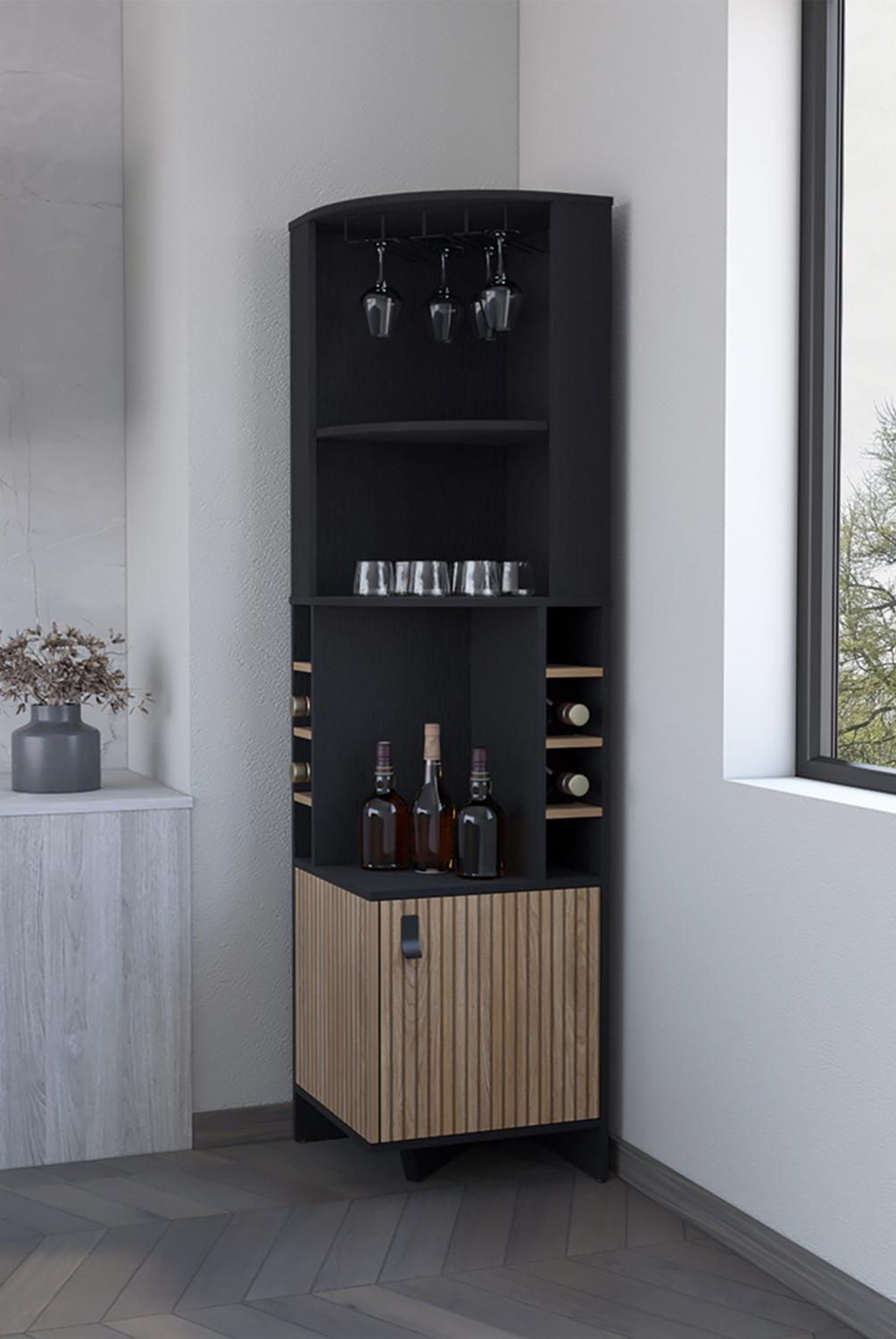 TUHOME - Bar Esquinero Funes 46.9x180x46.9 cm Wengue