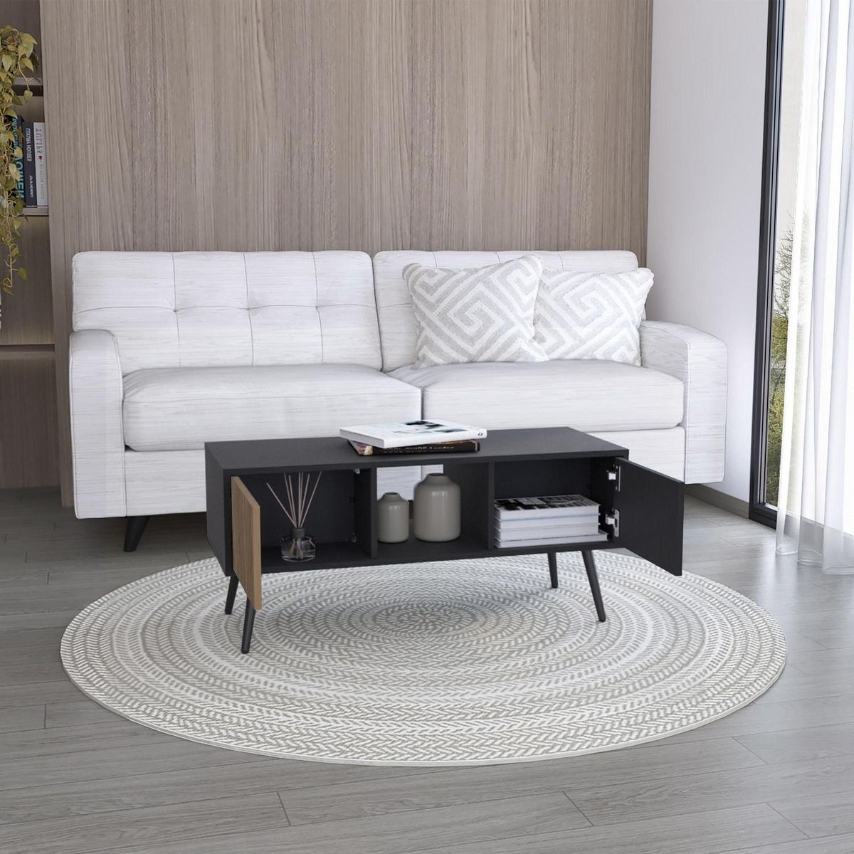 TUHOME - Mesa de centro funes eco wengue