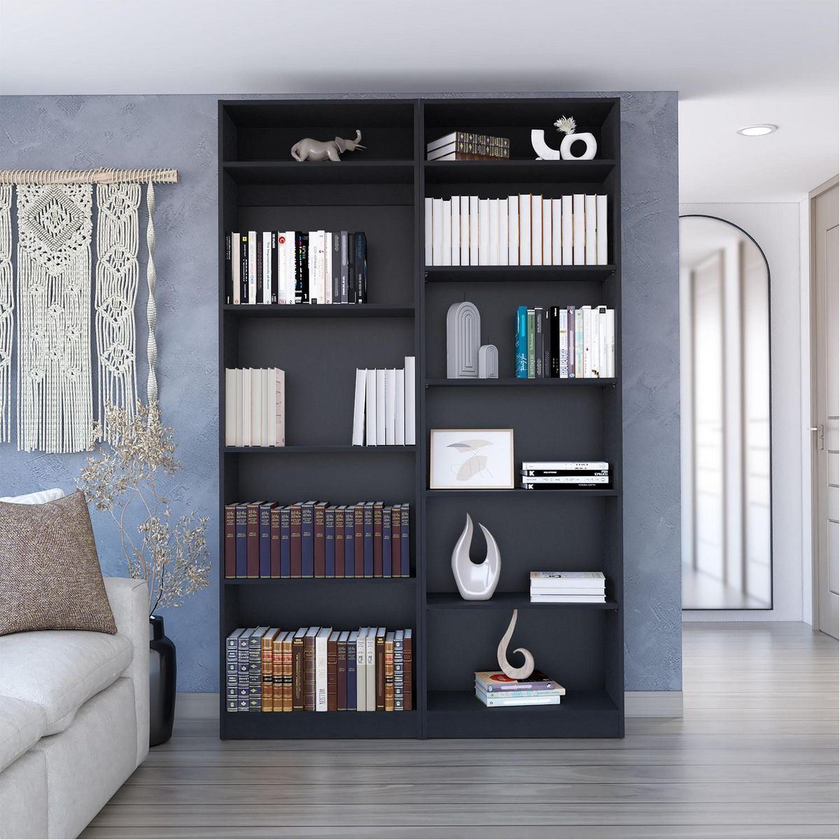 TUHOME - Combo 2 estantes + complemento wengue